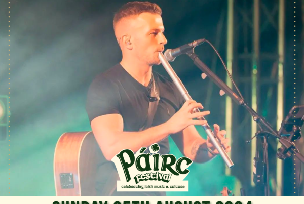Sean Magee plays Páirc Festival on Sunday 25th August, taking place at the New Irish Centre in Kings Heath, Birmingham.